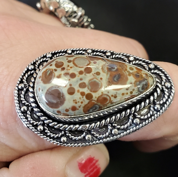 New Asteroid Jasper Silver Ring. - Picture 15 of 16